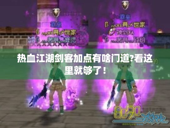 热血江湖剑客加点有啥门道?看这里就够了! 热血江湖剑客加点有啥门道?看这里就够了!