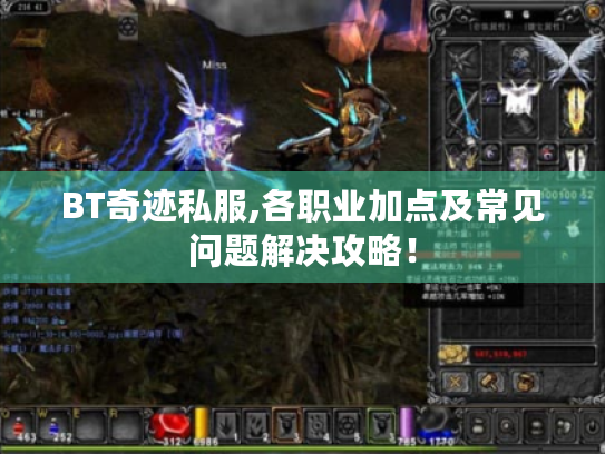 BT奇迹私服,各职业加点及常见问题解决攻略! BT奇迹私服,各职业加点及常见问题解决攻略!