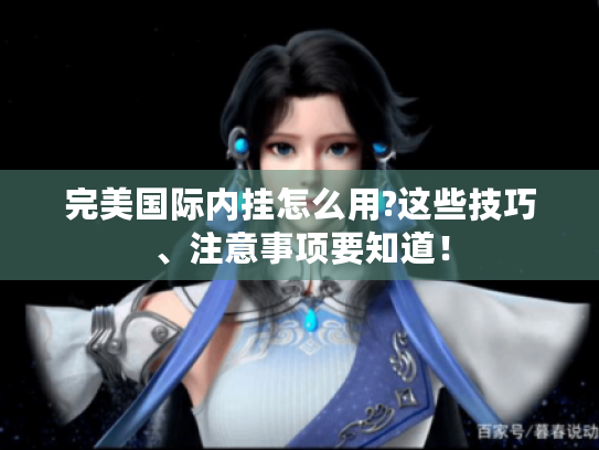 完美国际内挂怎么用?这些技巧、注意事项要知道! 完美国际内挂怎么用?这些技巧、注意事项要知道!