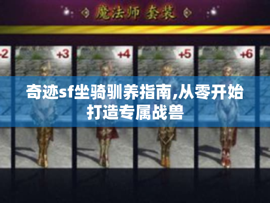 奇迹sf坐骑驯养指南,从零开始打造专属战兽 奇迹sf坐骑驯养指南,从零开始打造专属战兽