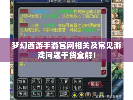梦幻西游手游官网相关及常见游戏问题干货全解! 梦幻西游手游官网相关及常见游戏问题干货全解!