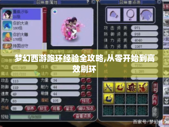 梦幻西游跑环经验全攻略,从零开始到高效刷环 梦幻西游跑环经验全攻略,从零开始到高效刷环