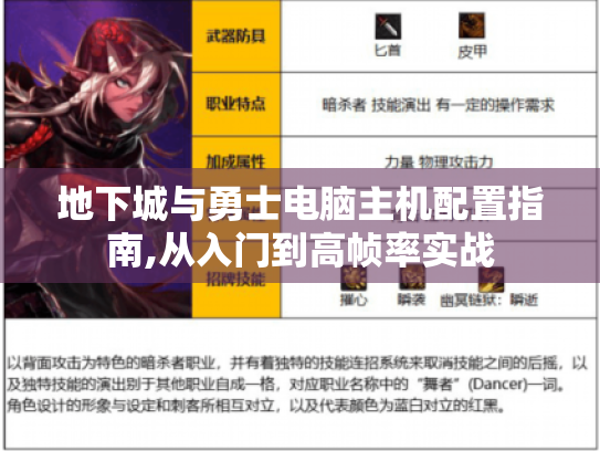 地下城与勇士电脑主机配置指南,从入门到高帧率实战 地下城与勇士电脑主机配置指南,从入门到高帧率实战