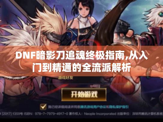 DNF暗影刀追魂终极指南,从入门到精通的全流派解析 DNF暗影刀追魂终极指南,从入门到精通的全流派解析