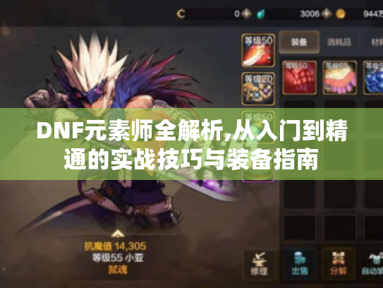 DNF元素师全解析,从入门到精通的实战技巧与装备指南 DNF元素师全解析,从入门到精通的实战技巧与装备指南