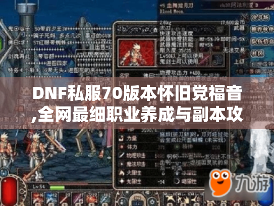 DNF私服70版本怀旧党福音,全网最细职业养成与副本攻略 DNF私服70版本怀旧党福音,全网最细职业养成与副本攻略