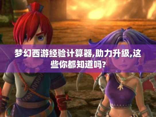 梦幻西游经验计算器,助力升级,这些你都知道吗?
