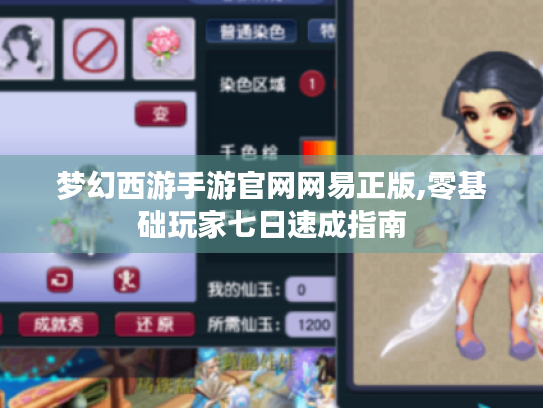 梦幻西游手游官网网易正版,零基础玩家七日速成指南 梦幻西游手游官网网易正版,零基础玩家七日速成指南