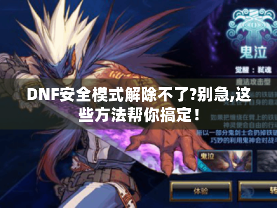 DNF安全模式解除不了?别急,这些方法帮你搞定！