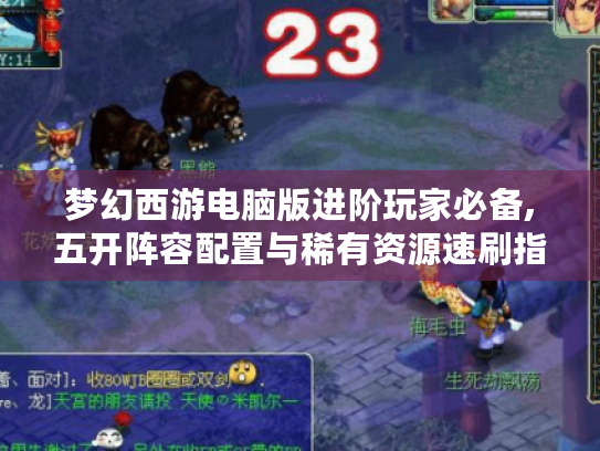 梦幻西游电脑版进阶玩家必备,五开阵容配置与稀有资源速刷指南