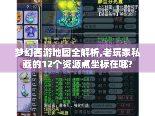 梦幻西游地图全解析,老玩家私藏的12个资源点坐标在哪? 梦幻西游地图全解析,老玩家私藏的12个资源点坐标在哪?