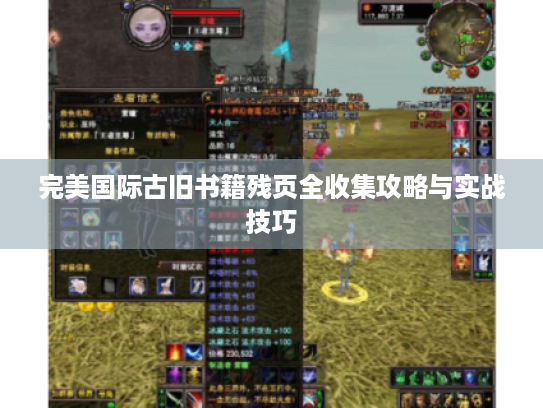 完美国际古旧书籍残页全收集攻略与实战技巧 完美国际古旧书籍残页全收集攻略与实战技巧