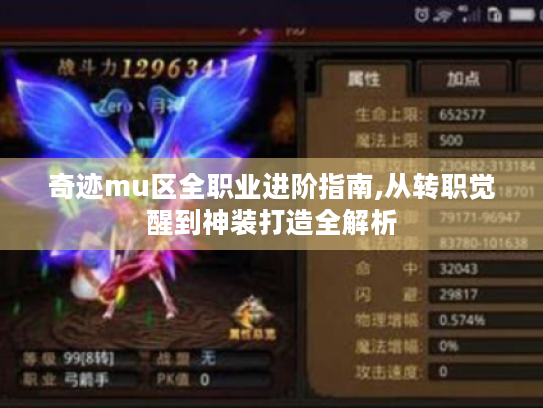 奇迹mu区全职业进阶指南,从转职觉醒到神装打造全解析 奇迹mu区全职业进阶指南,从转职觉醒到神装打造全解析
