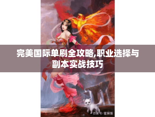 完美国际单刷全攻略,职业选择与副本实战技巧 完美国际单刷全攻略,职业选择与副本实战技巧