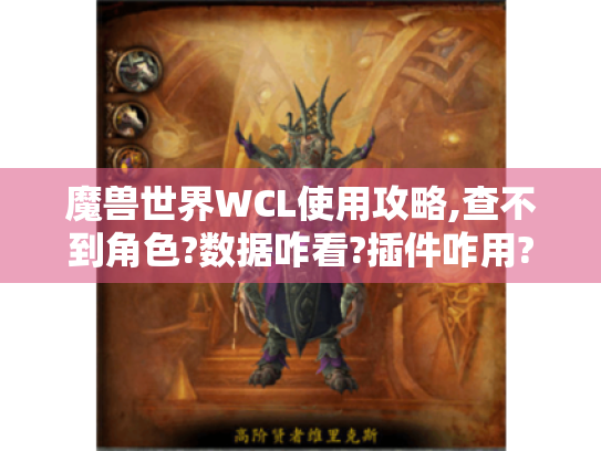 魔兽世界WCL使用攻略,查不到角色?数据咋看?插件咋用? 魔兽世界WCL使用攻略,查不到角色?数据咋看?插件咋用?