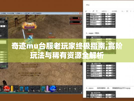 奇迹mu台服老玩家终极指南,高阶玩法与稀有资源全解析 奇迹mu台服老玩家终极指南,高阶玩法与稀有资源全解析