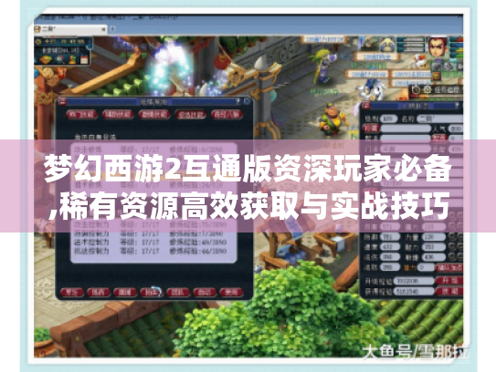 梦幻西游2互通版资深玩家必备,稀有资源高效获取与实战技巧 梦幻西游2互通版资深玩家必备,稀有资源高效获取与实战技巧