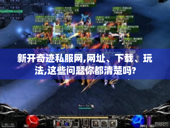 新开奇迹私服网,网址、下载、玩法,这些问题你都清楚吗? 新开奇迹私服网,网址、下载、玩法,这些问题你都清楚吗?