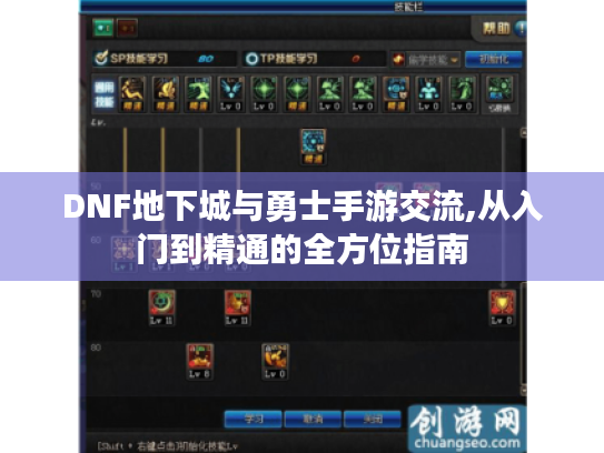 DNF地下城与勇士手游交流,从入门到精通的全方位指南