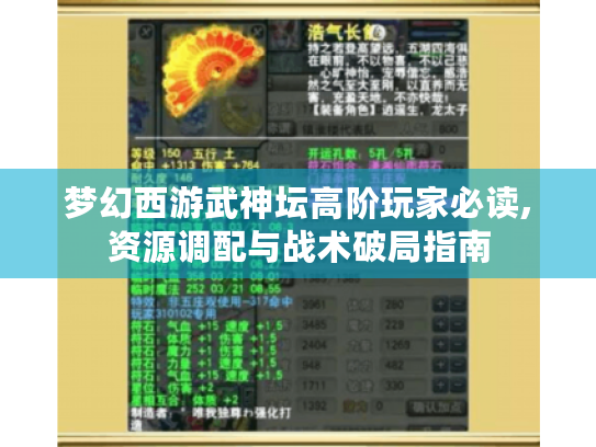梦幻西游武神坛高阶玩家必读,资源调配与战术破局指南 梦幻西游武神坛高阶玩家必读,资源调配与战术破局指南
