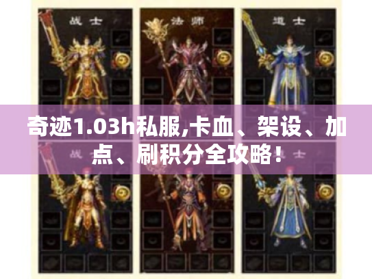 奇迹1.03h私服,卡血、架设、加点、刷积分全攻略! 奇迹1.03h私服,卡血、架设、加点、刷积分全攻略!