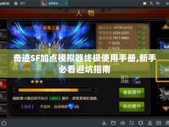 奇迹SF加点模拟器终极使用手册,新手必看避坑指南 奇迹SF加点模拟器终极使用手册,新手必看避坑指南