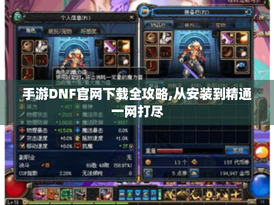 手游DNF官网下载全攻略,从安装到精通一网打尽 手游DNF官网下载全攻略,从安装到精通一网打尽