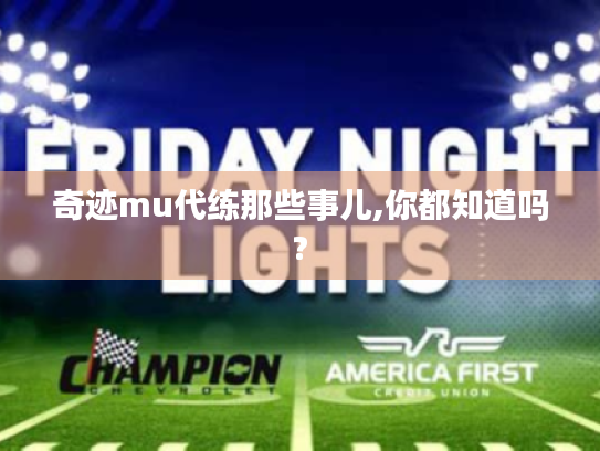 奇迹mu代练那些事儿,你都知道吗?