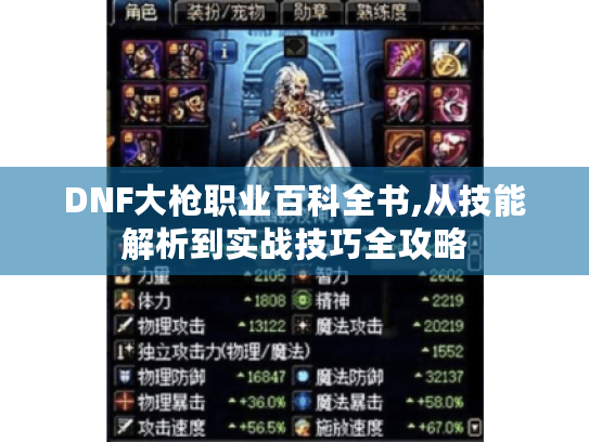 DNF大枪职业百科全书,从技能解析到实战技巧全攻略