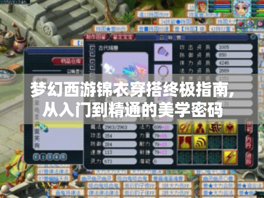 梦幻西游锦衣穿搭终极指南,从入门到精通的美学密码 梦幻西游锦衣穿搭终极指南,从入门到精通的美学密码