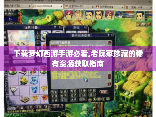 下载梦幻西游手游必看,老玩家珍藏的稀有资源获取指南 下载梦幻西游手游必看,老玩家珍藏的稀有资源获取指南