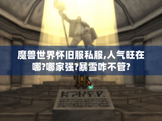魔兽世界怀旧服私服,人气旺在哪?哪家强?暴雪咋不管? 魔兽世界怀旧服私服,人气旺在哪?哪家强?暴雪咋不管?