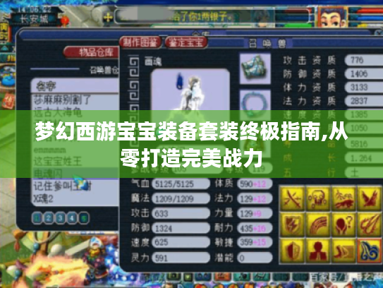 梦幻西游宝宝装备套装终极指南,从零打造完美战力 梦幻西游宝宝装备套装终极指南,从零打造完美战力