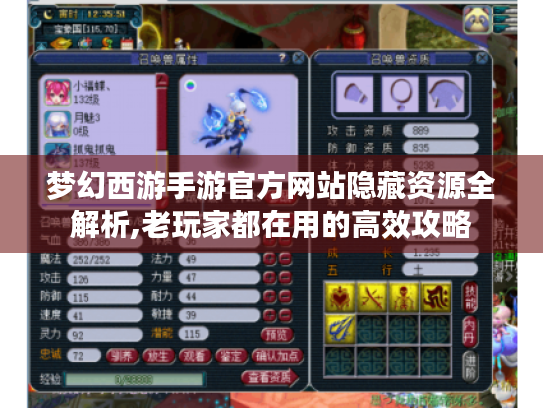 梦幻西游手游官方网站隐藏资源全解析,老玩家都在用的高效攻略 梦幻西游手游官方网站隐藏资源全解析,老玩家都在用的高效攻略