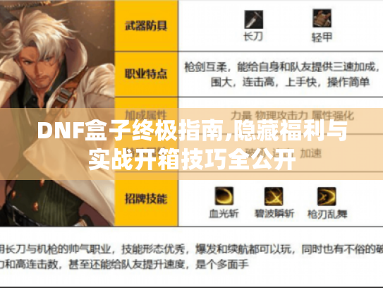 DNF盒子终极指南,隐藏福利与实战开箱技巧全公开 DNF盒子终极指南,隐藏福利与实战开箱技巧全公开