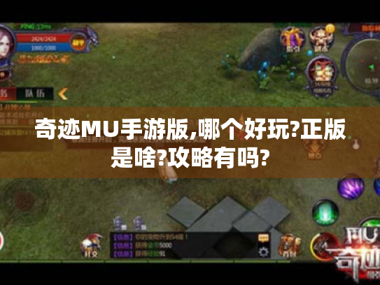 奇迹MU手游版,哪个好玩?正版是啥?攻略有吗? 奇迹MU手游版,哪个好玩?正版是啥?攻略有吗?