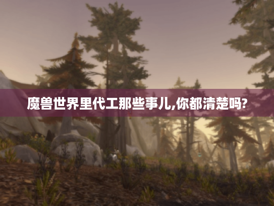魔兽世界里代工那些事儿,你都清楚吗? 魔兽世界里代工那些事儿,你都清楚吗?