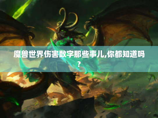 魔兽世界伤害数字那些事儿,你都知道吗? 魔兽世界伤害数字那些事儿,你都知道吗?