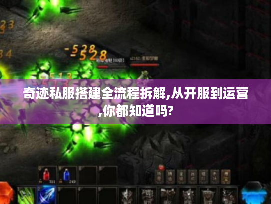 奇迹私服搭建全流程拆解,从开服到运营,你都知道吗? 奇迹私服搭建全流程拆解,从开服到运营,你都知道吗?