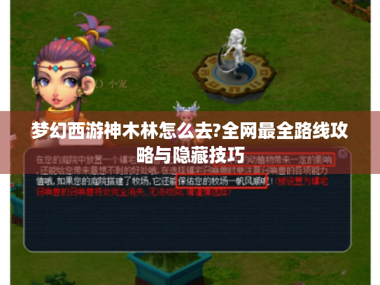 梦幻西游神木林怎么去?全网最全路线攻略与隐藏技巧 梦幻西游神木林怎么去?全网最全路线攻略与隐藏技巧
