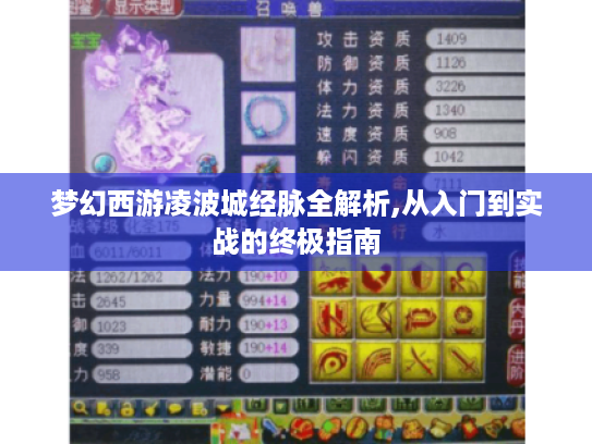 梦幻西游凌波城经脉全解析,从入门到实战的终极指南 梦幻西游凌波城经脉全解析,从入门到实战的终极指南