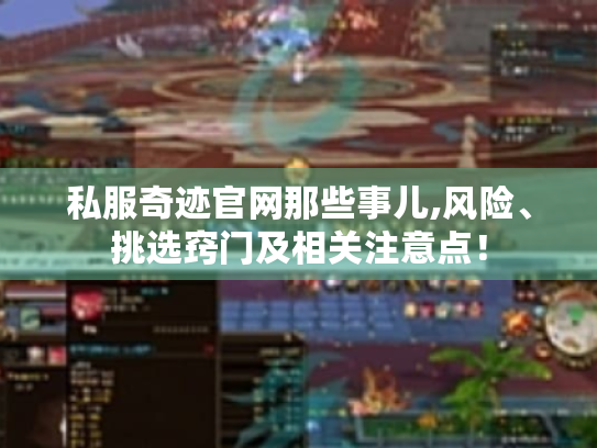 私服奇迹官网那些事儿,风险、挑选窍门及相关注意点! 私服奇迹官网那些事儿,风险、挑选窍门及相关注意点!