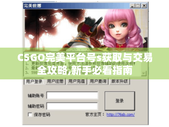 CSGO完美平台号s获取与交易全攻略,新手必看指南 CSGO完美平台号s获取与交易全攻略,新手必看指南