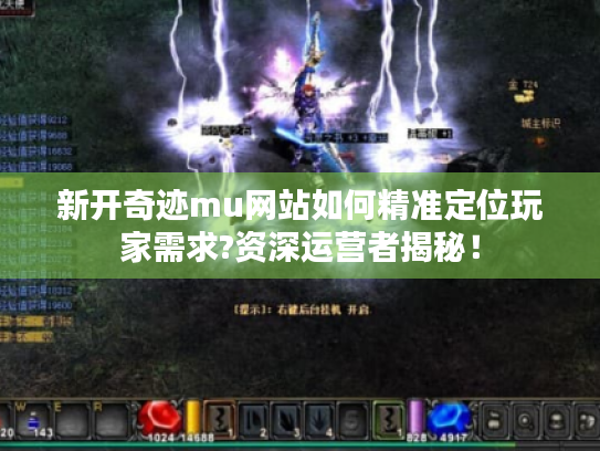 新开奇迹mu网站如何精准定位玩家需求?资深运营者揭秘! 新开奇迹mu网站如何精准定位玩家需求?资深运营者揭秘!