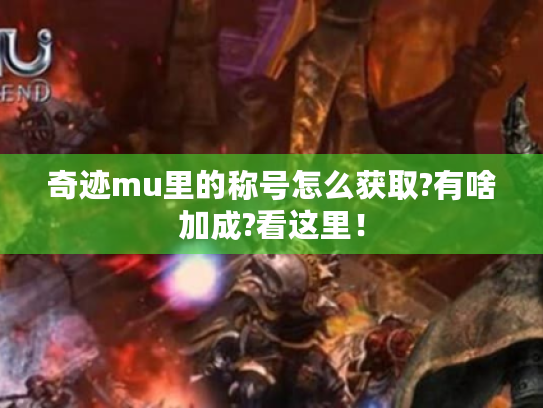 奇迹mu里的称号怎么获取?有啥加成?看这里! 奇迹mu里的称号怎么获取?有啥加成?看这里!