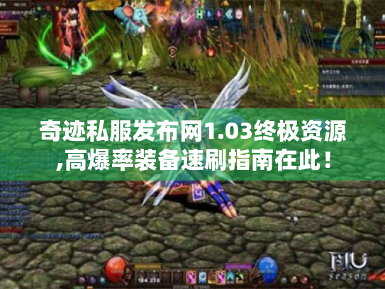 奇迹私服发布网1.03终极资源,高爆率装备速刷指南在此! 奇迹私服发布网1.03终极资源,高爆率装备速刷指南在此!