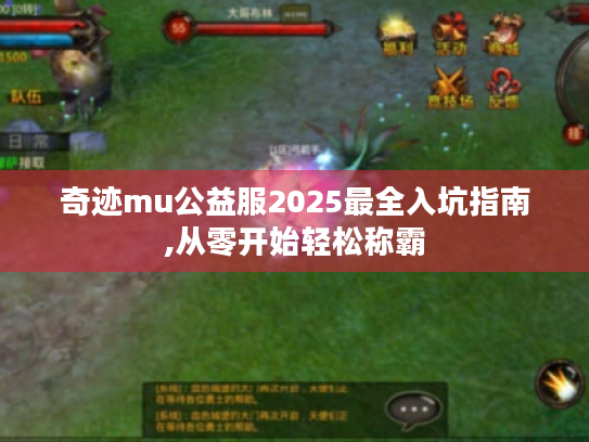奇迹mu公益服2025最全入坑指南,从零开始轻松称霸 奇迹mu公益服2025最全入坑指南,从零开始轻松称霸