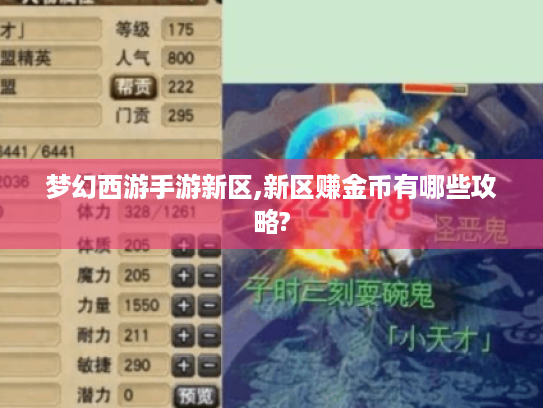 梦幻西游手游新区,新区赚金币有哪些攻略? 梦幻西游手游新区,新区赚金币有哪些攻略?