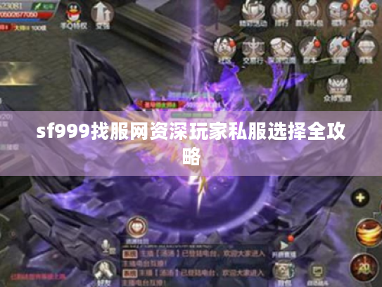 sf999找服网资深玩家私服选择全攻略 sf999找服网资深玩家私服选择全攻略