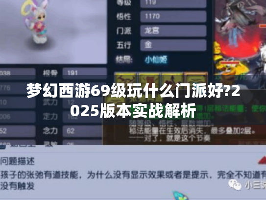梦幻西游69级玩什么门派好?2025版本实战解析 梦幻西游69级玩什么门派好?2025版本实战解析